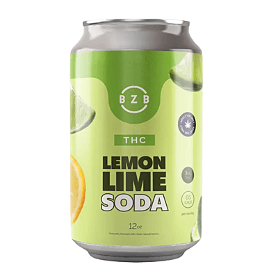 Lemon Lime - THC Soda, 3mg / 12oz | Case of 24