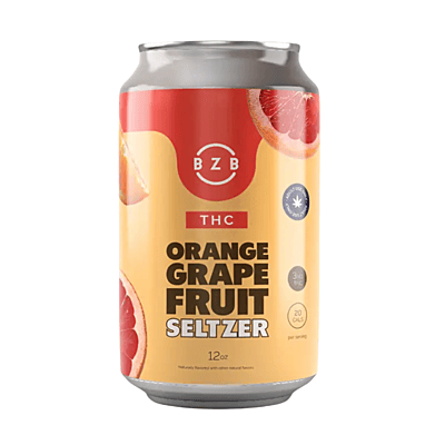 Orange Grapefruit - THC Seltzer, 3mg / 12oz | Case of 24