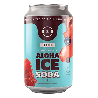 Aloha Ice - THC Soda, 3mg / 12oz | Case of 24