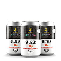 Delta-9 THC Seltzer - Orange Grapefruit, 5mg - Case of 24, 12 oz cans