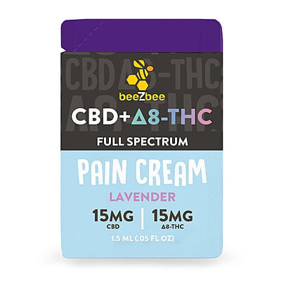 CBD + Delta-8 THC Pain Cream- Single Serve , Box of 40