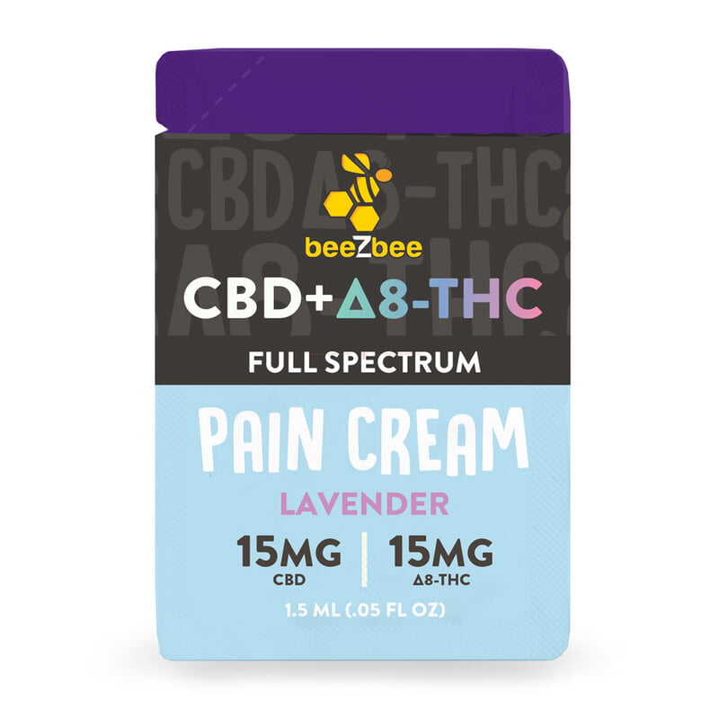 CBD + Delta-8 THC Pain Cream- Single Serve , Box of 40 CBD + Delta-8 THC Pain Cream- Single Serve , Box of 40