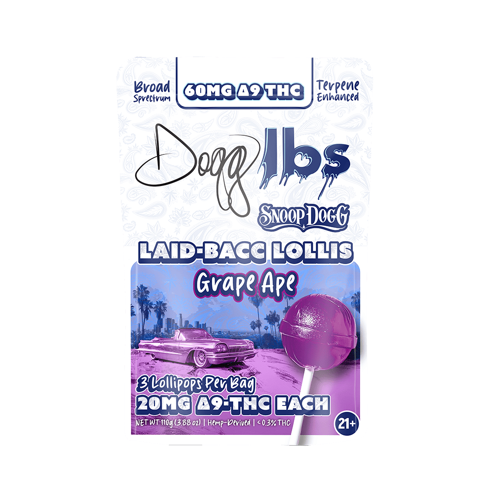 Dogg Lbs 20mg THC Lollipops 3ct | Wholesale Case of 15 | MNG Brands