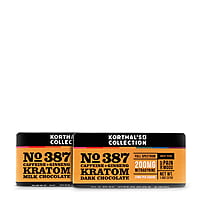 No. 387 Caffeine + Ginseng Kratom Chocolate Bar - Dark | 1 Case of 15 No. 387 Caffeine + Ginseng Kratom Chocolate Bar - Dark | 1 Case of 15
