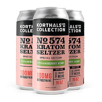 No. 574 Kratom Seltzer - Strawberry Kiwi