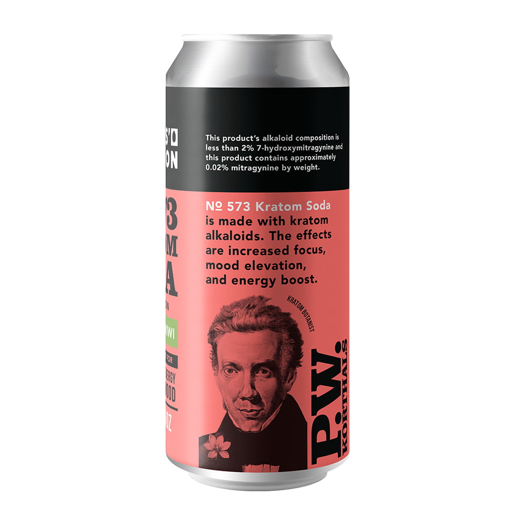 No. 573 Kratom Soda - Strawberry Kiwi | 1 Case of 24 Cans