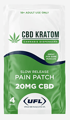 CBD Kratom X UFL Slow Release CBD Patch, 4-pack | Case of