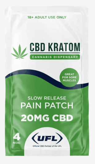 CBD Kratom X UFL Slow Release CBD Patch, 4-pack | Case of