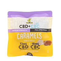 CBD+CBC Caramels - High Strength 4:1- Original 3ct