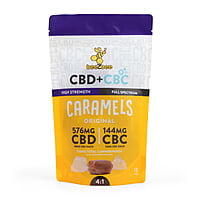 CBD+CBC Caramels - High Strength 4:1- Original 3ct