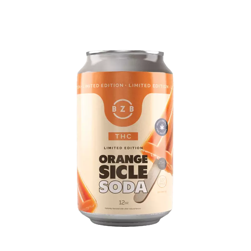 Delta-9 THC Soda, 25mg / 12oz - Orangesicle | Case of 24 Delta-9 THC Soda, 25mg / 12oz - Orangesicle | Case of 24
