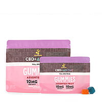 CBD + Delta-9 THC Gummies - 100mg - Assorted Fruit CBD + Delta-9 THC Gummies - 100mg - Assorted Fruit