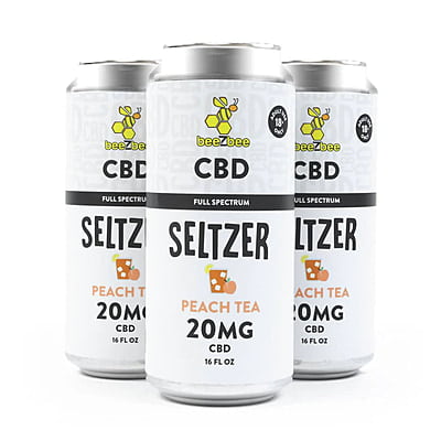 CBD Seltzer - Sparkling Peach Tea