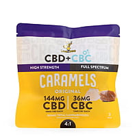 CBD+CBC Caramels - High Strength 4:1- Original 3ct