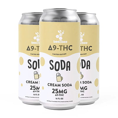 Delta-9 THC Soda - Cream Soda 25mg
