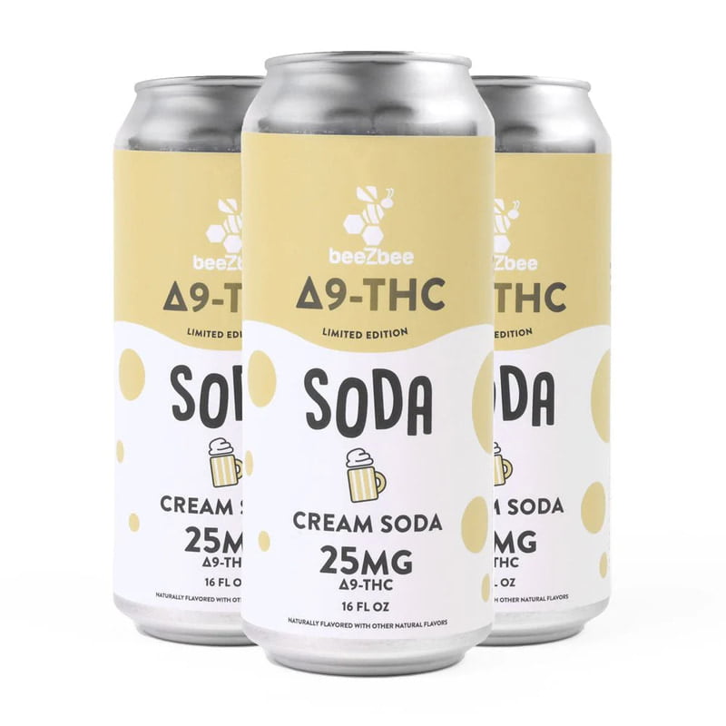 Delta-9 THC Soda - Cream Soda 25mg Delta-9 THC Soda - Cream Soda 25mg