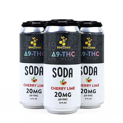 Delta-9 THC Soda - Cherry Lime