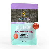 Delta-9 THC Terpene Lollipops - Strawberry Diesel