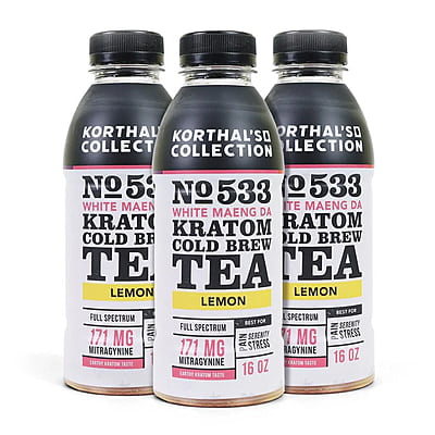 No. 533 Kratom Cold Brew Tea - White Maeng Da, Lemon