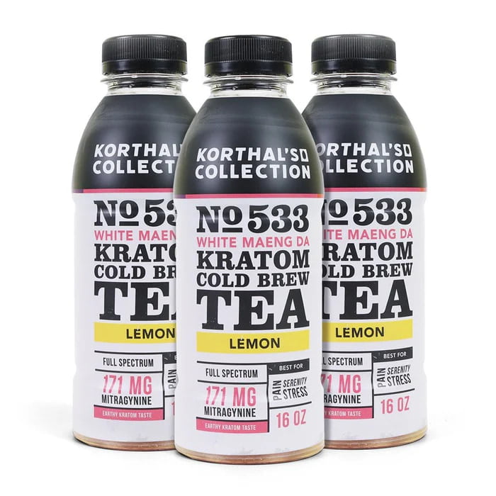No. 533 Kratom Cold Brew Tea - White Maeng Da, Lemon No. 533 Kratom Cold Brew Tea - White Maeng Da, Lemon