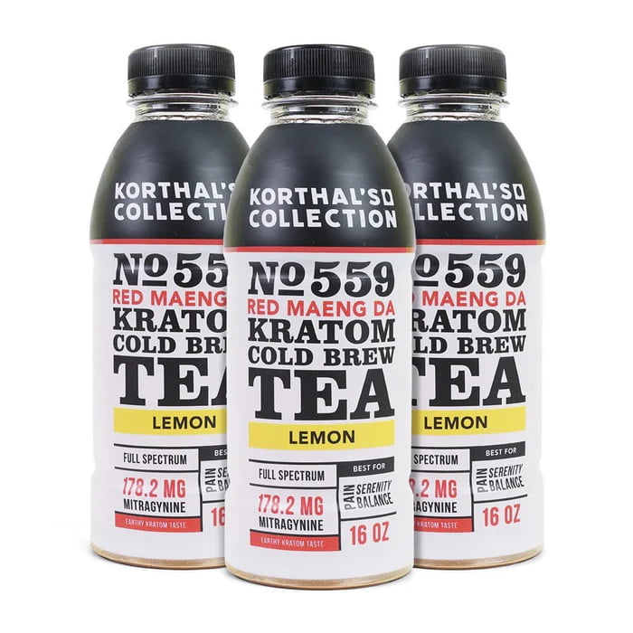 No. 559 Kratom Cold Brew Tea - Red Maeng Da, Lemon No. 559 Kratom Cold Brew Tea - Red Maeng Da, Lemon