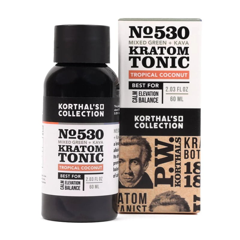 No. 530 Mixed Green Kratom + Kava Tonic