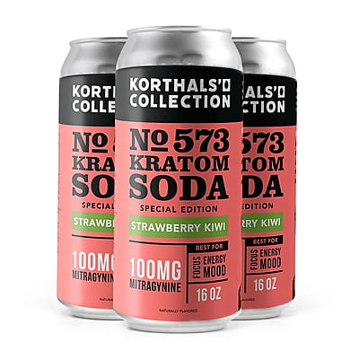 No. 573 Kratom Soda - Strawberry Kiwi